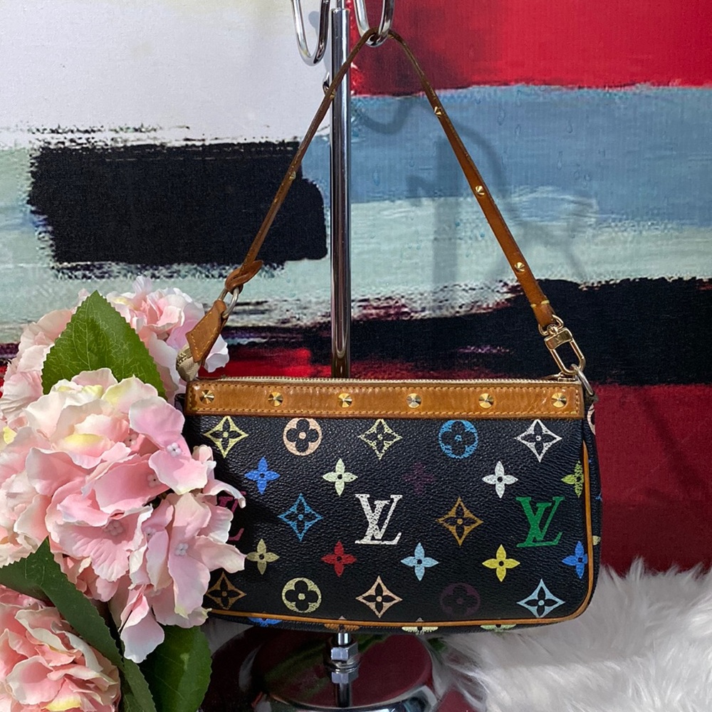 Multi color LV pochette